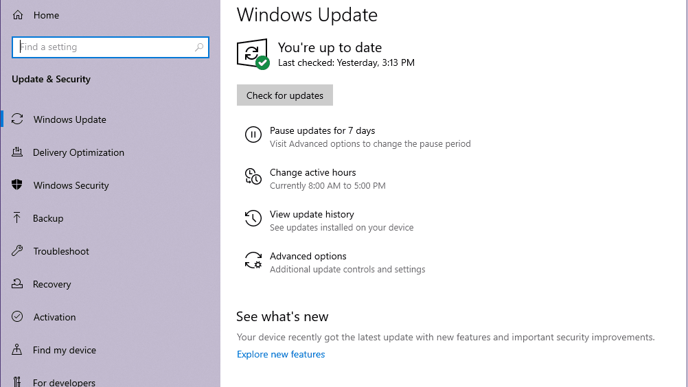 Update Windows