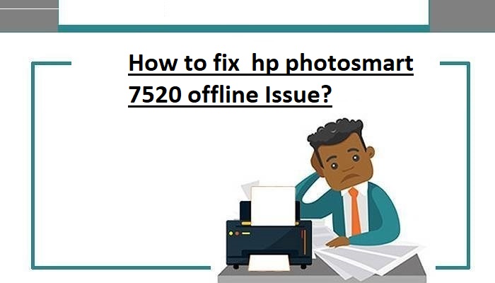 How to fix the HP Photosmart 7520 offline Issue?