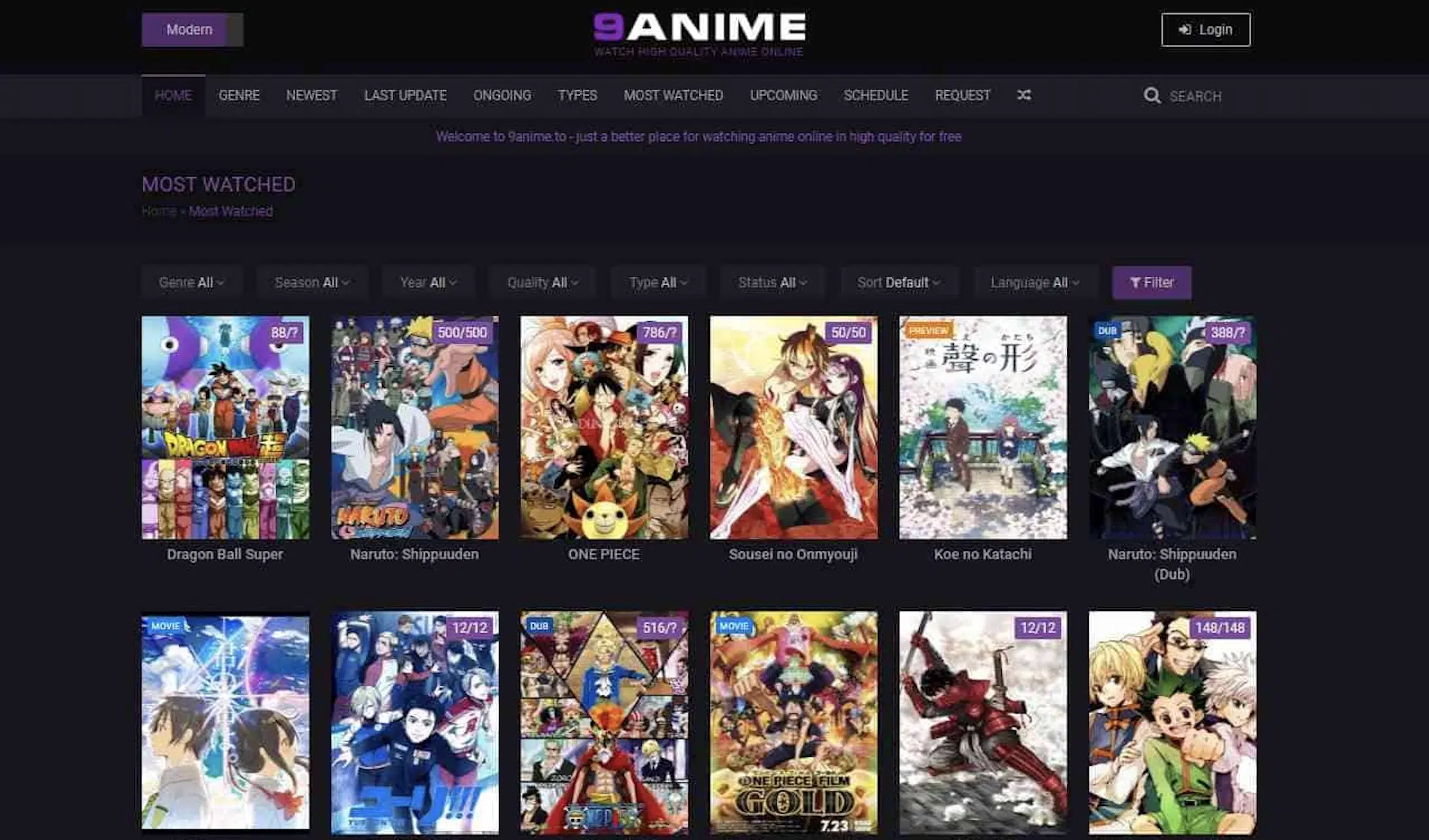 9Anime anime streaming website