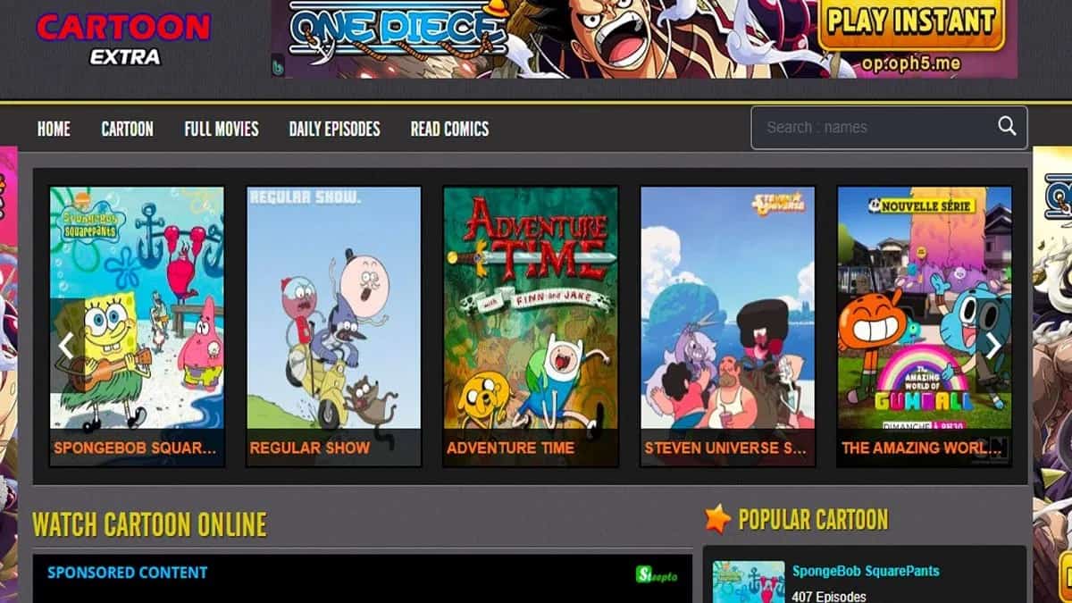 Cartoon Extra anime website